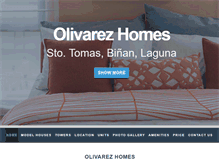 Tablet Screenshot of olivarezhomes.com